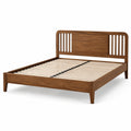 Letto matrimoniale in legno di noce e betulla 200x160 cm