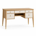 Scrivania in legno e MDF con cassetti bianchi 120x50x75 cm